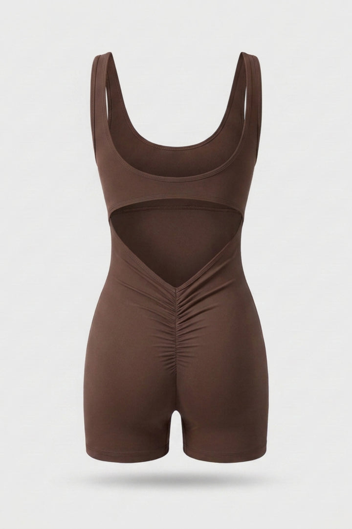 Dames Sculpting Playsuit | Comfort Stretch Fit | Mouwloze Sport Jumpsuit | Activewear
