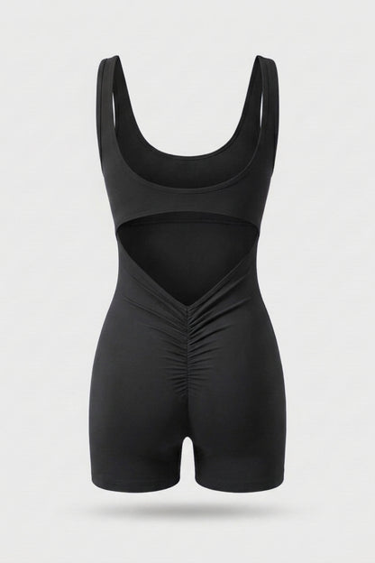 Dames Sculpting Playsuit | Comfort Stretch Fit | Mouwloze Sport Jumpsuit | Activewear