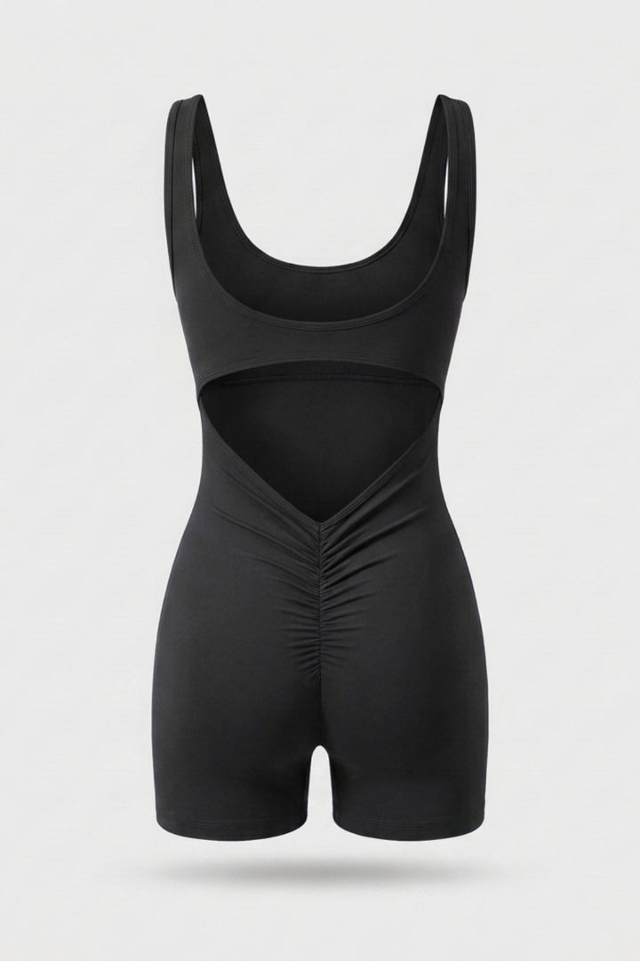 Dames Sculpting Playsuit | Comfort Stretch Fit | Mouwloze Sport Jumpsuit | Activewear