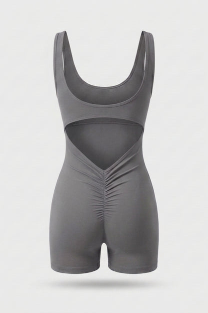 Dames Sculpting Playsuit | Comfort Stretch Fit | Mouwloze Sport Jumpsuit | Activewear