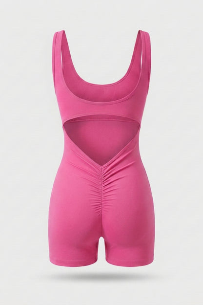 Dames Sculpting Playsuit | Comfort Stretch Fit | Mouwloze Sport Jumpsuit | Activewear