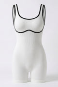 Dames Seamless Jumpsuit | Aansluitende Fit | Scoop Neck | Korte Sport Jumpsuit