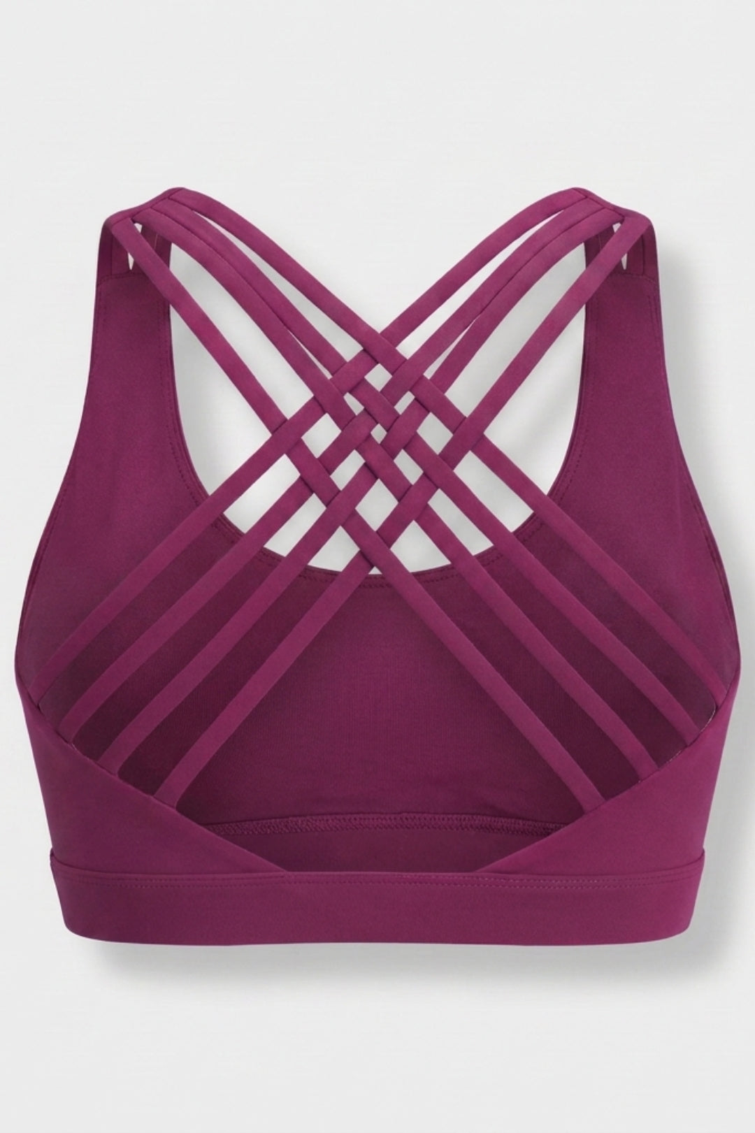Dames Sport Bra | Sculpting Fit | Square Neck | Cross Back Activewear Top