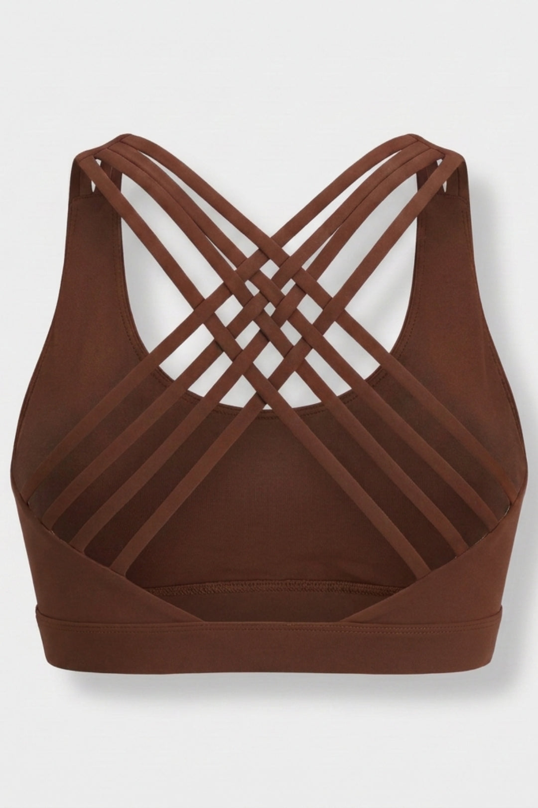 Dames Sport Bra | Sculpting Fit | Square Neck | Cross Back Activewear Top