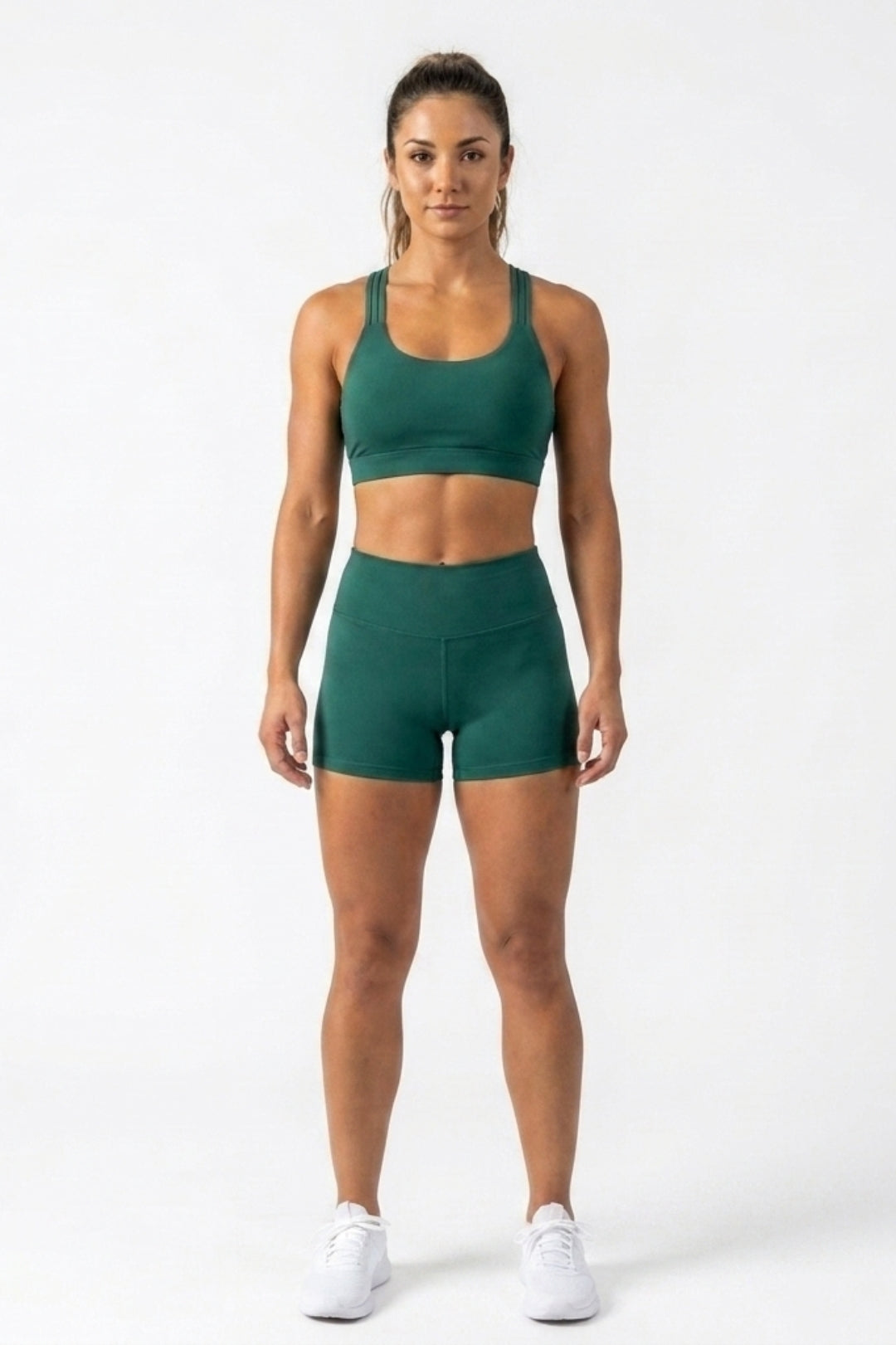 Dames Sport Bra | Sculpting Fit | Square Neck | Cross Back Activewear Top