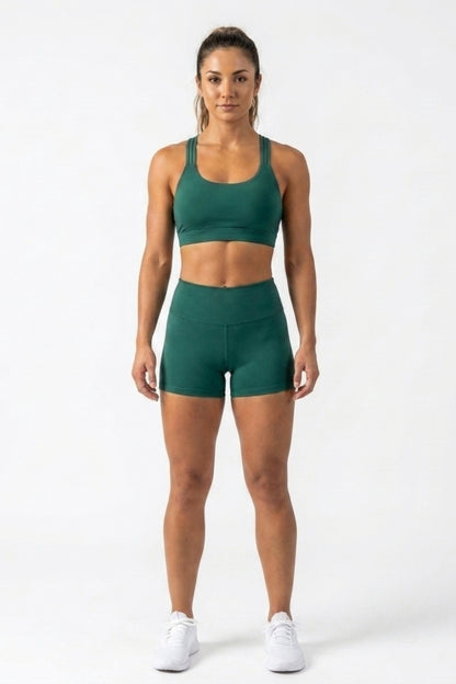 Dames Sport Bra | Sculpting Fit | Square Neck | Cross Back Activewear Top