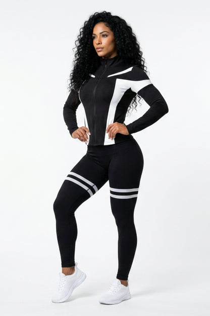 Dames Sportjack | Aansluitende Pasvorm | Volledige Ritssluiting | Activewear Jack