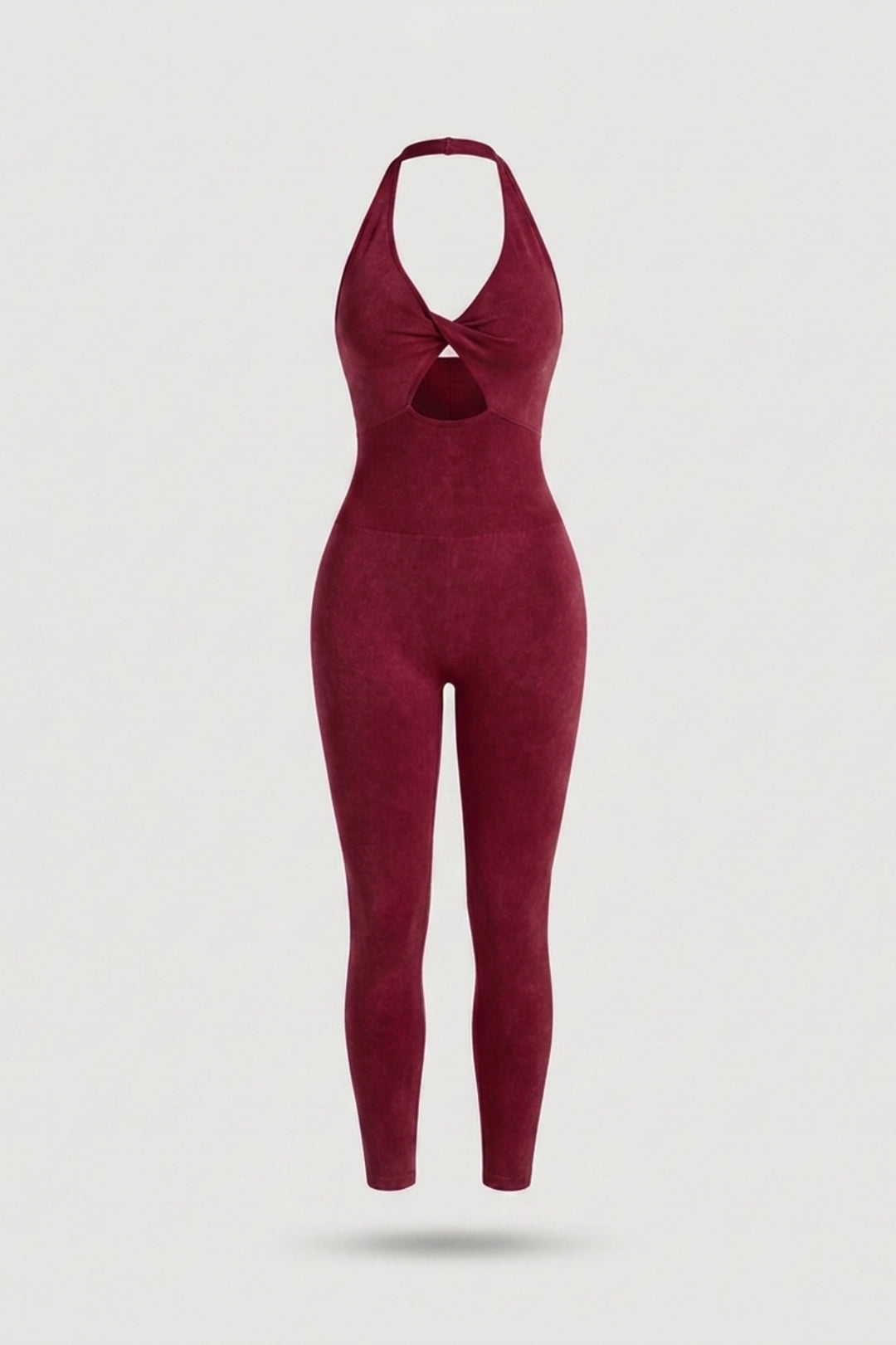 Dames Sport Jumpsuit | Sculpting Fit | Halter Neck | Seamless Activewear One Piece