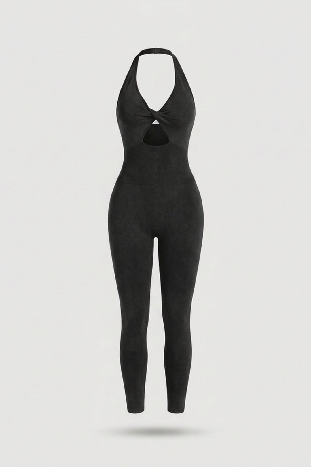 Dames Sport Jumpsuit | Sculpting Fit | Halter Neck | Seamless Activewear One Piece
