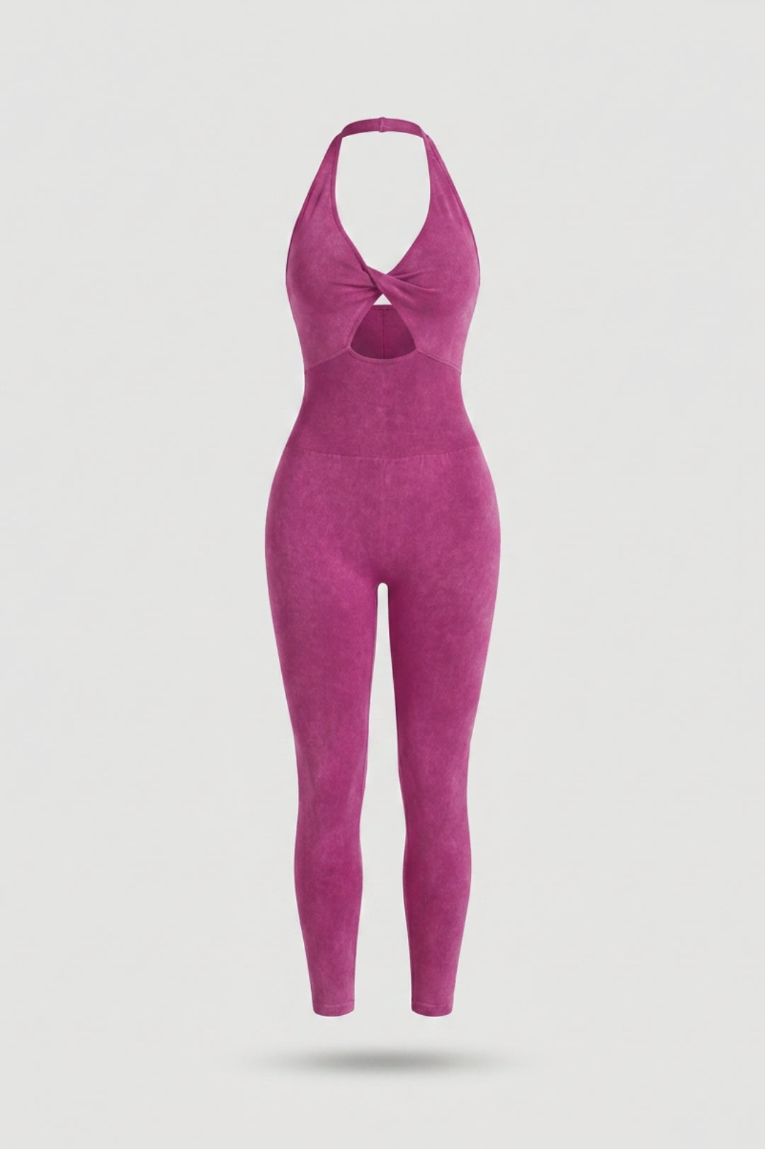 Dames Sport Jumpsuit | Sculpting Fit | Halter Neck | Seamless Activewear One Piece