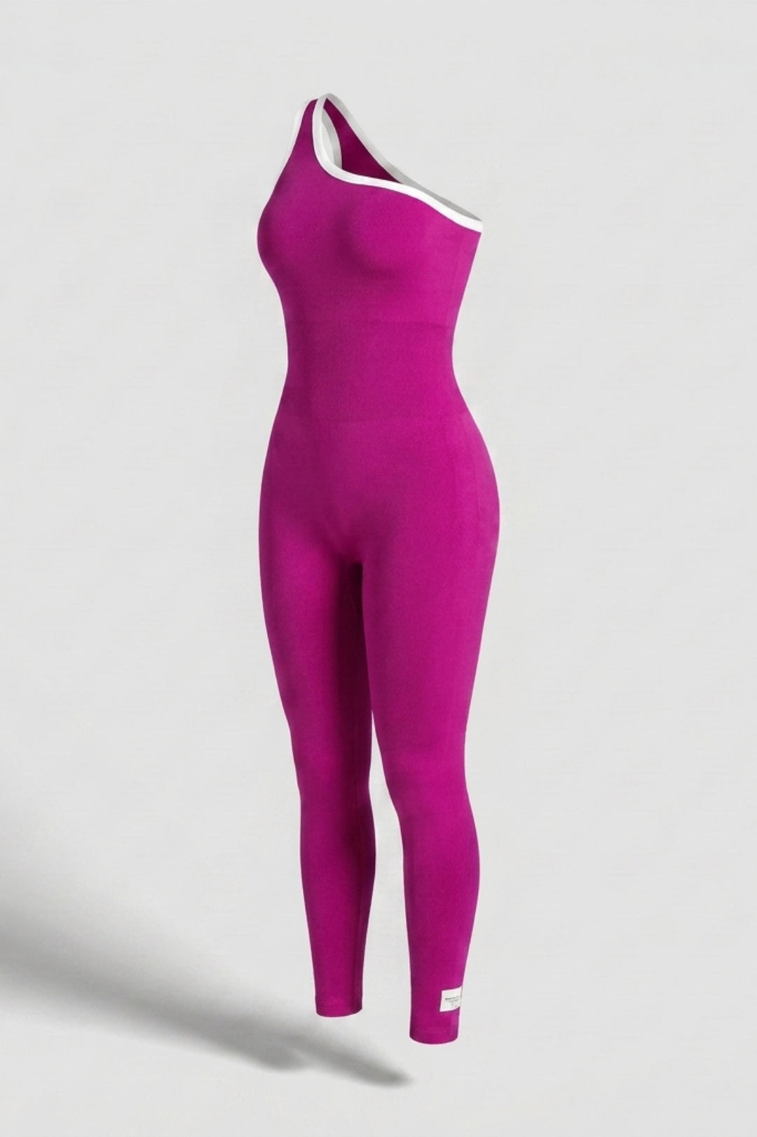 Dames Sport Jumpsuit | Sculpting Fit | One Shoulder | Activewear Onesie