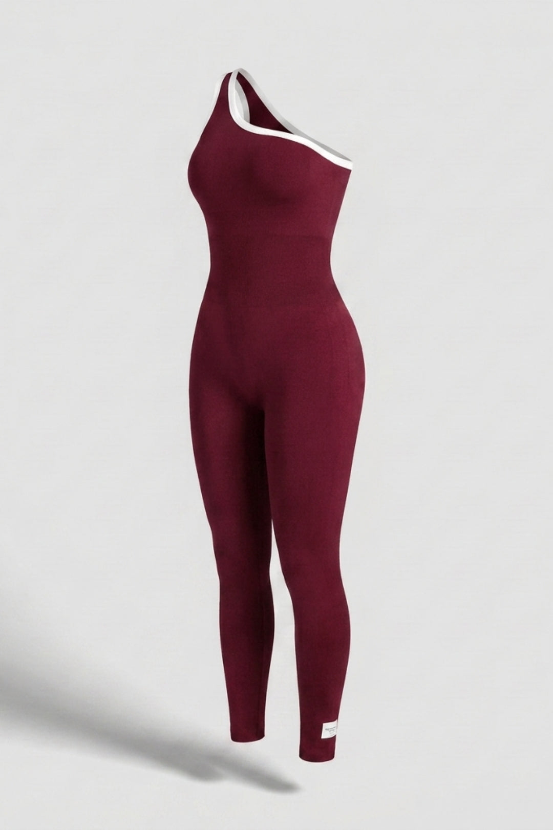 Dames Sport Jumpsuit | Sculpting Fit | One Shoulder | Activewear Onesie