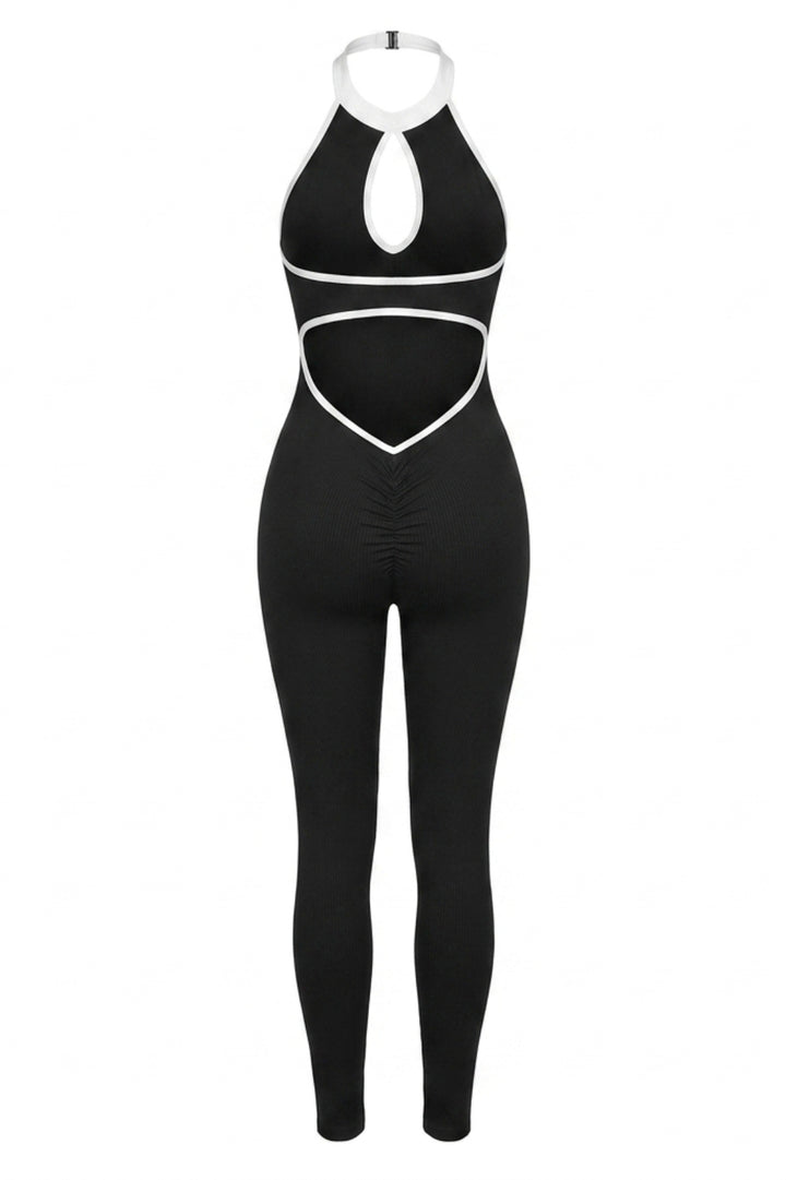 Women's Sports Jumpsuit | Sculpting Fit | Open Back | Activewear Onesie
