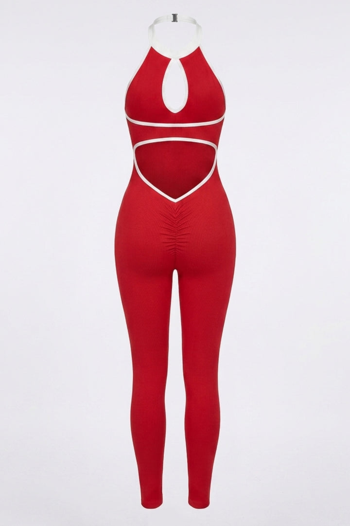 Women's Sports Jumpsuit | Sculpting Fit | Open Back | Activewear Onesie