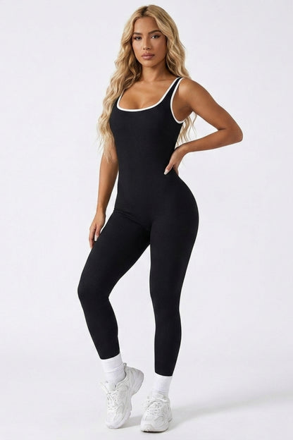 Dames Sport Jumpsuit | Sculpting Fit | Open Rug | Activewear Onesie