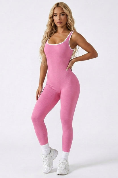 Dames Sport Jumpsuit | Sculpting Fit | Open Rug | Activewear Onesie