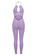 Women's Sports Jumpsuit | Sculpting Fit | Open Back | Activewear Onesie
