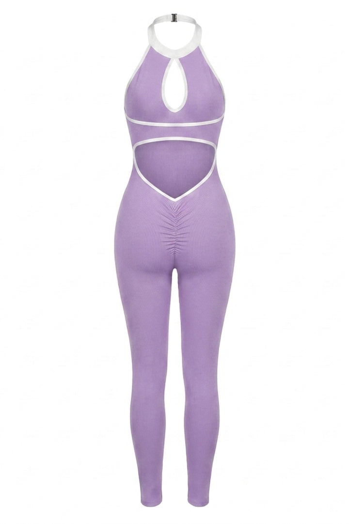 Women's Sports Jumpsuit | Sculpting Fit | Open Back | Activewear Onesie