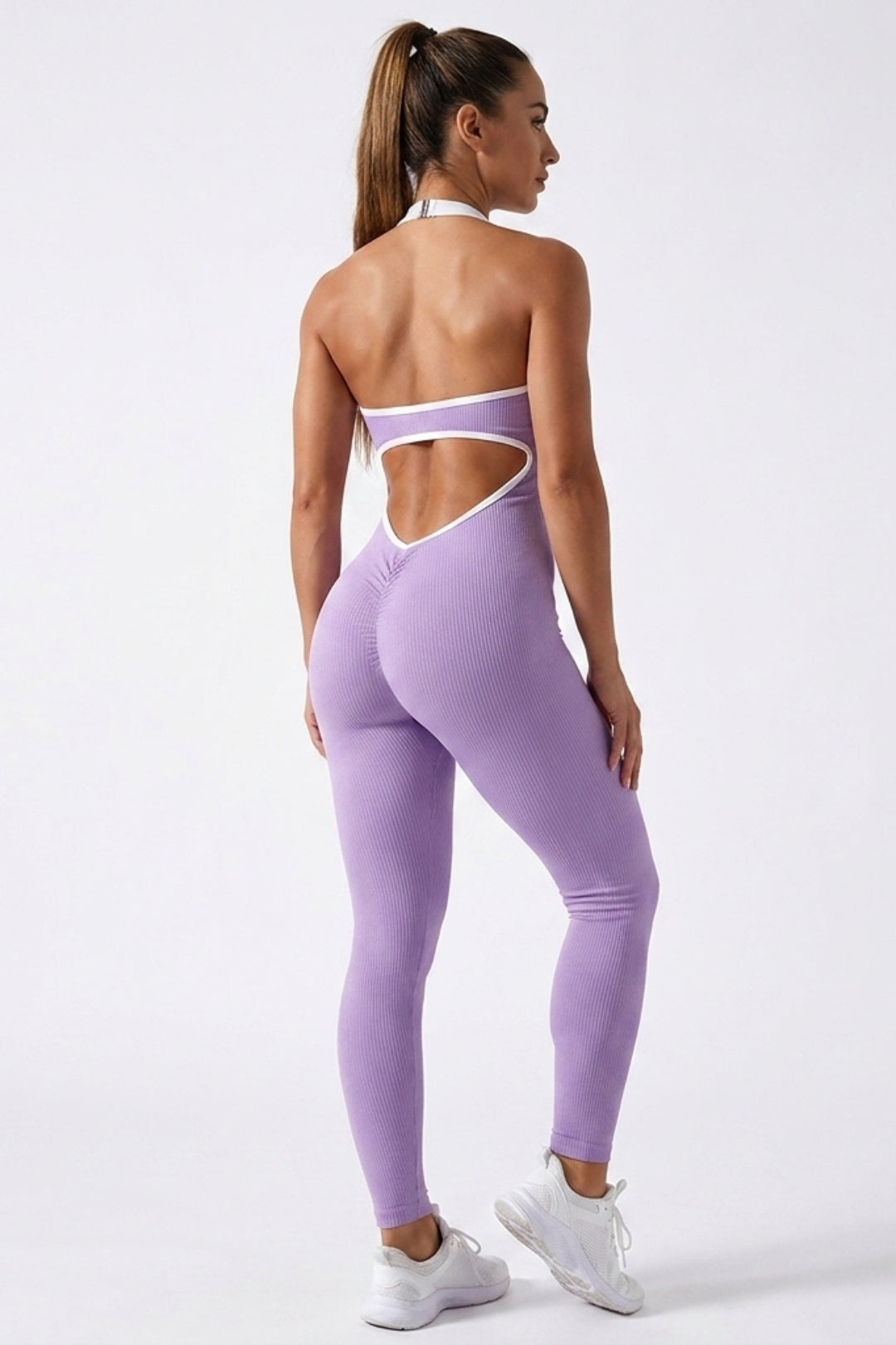 Dames Sport Jumpsuit | Sculpting Fit | Open Rug | Activewear Onesie