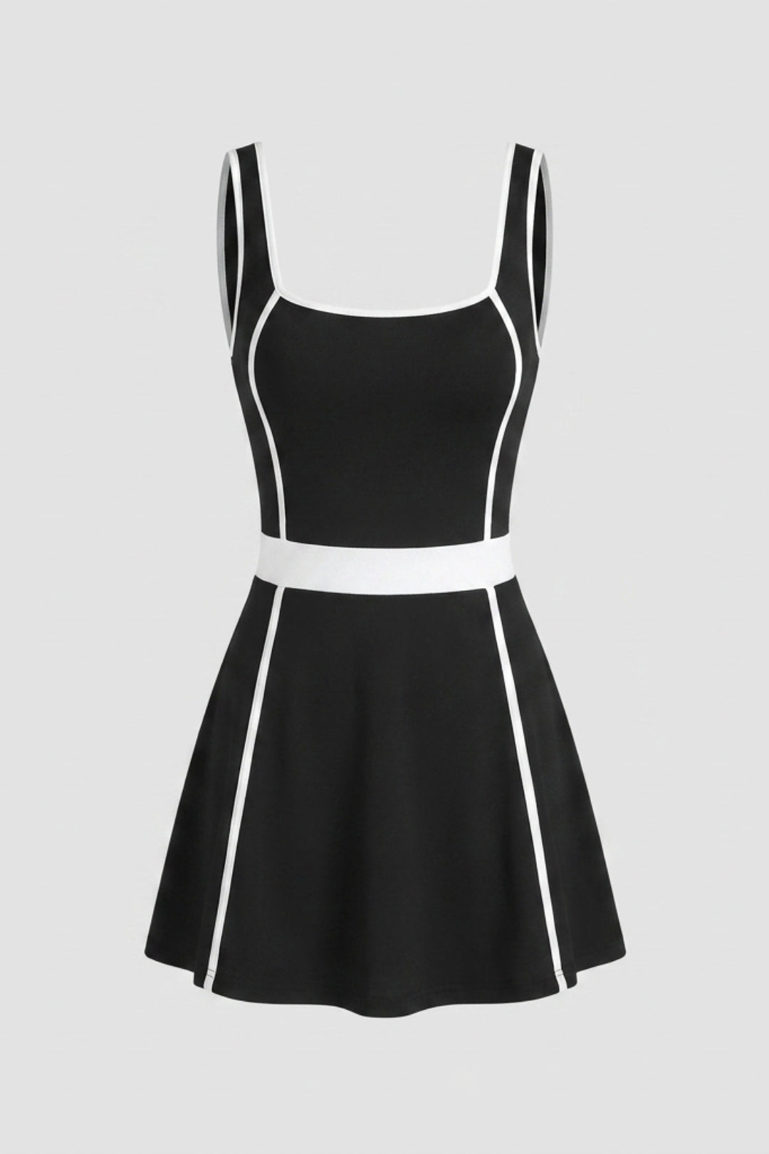 Dames Sport Jurk | Aansluitende Fit | Contrast Bies | Activewear Dress
