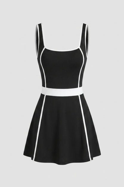 Dames Sport Jurk | Aansluitende Fit | Contrast Bies | Activewear Dress