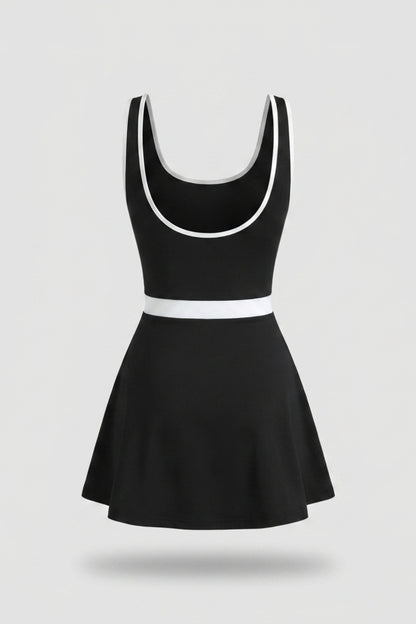 Dames Sport Jurk | Aansluitende Fit | Contrast Bies | Activewear Dress