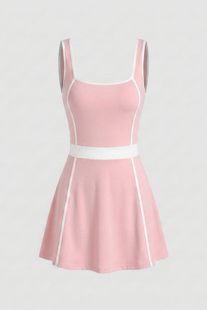 Dames Sport Jurk | Aansluitende Fit | Contrast Bies | Activewear Dress