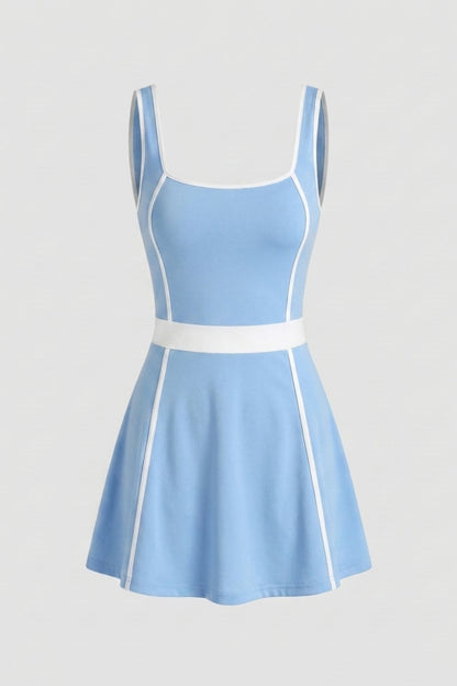 Dames Sport Jurk | Aansluitende Fit | Contrast Bies | Activewear Dress