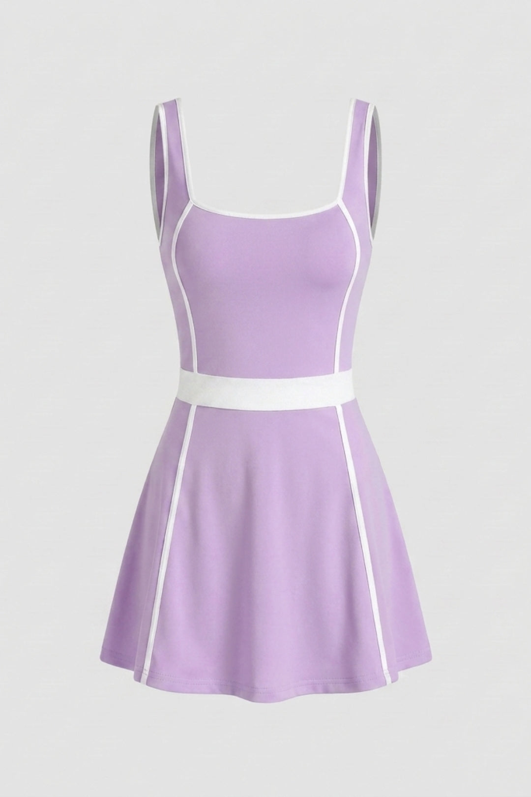 Dames Sport Jurk | Aansluitende Fit | Contrast Bies | Activewear Dress