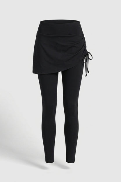 Dames Sport Legging | Rok Overlay | Grijze Workout Legging