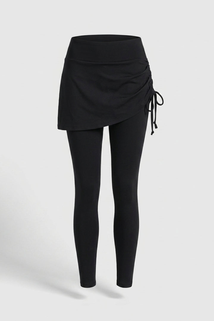 Dames Sport Legging | Rok Overlay | Grijze Workout Legging