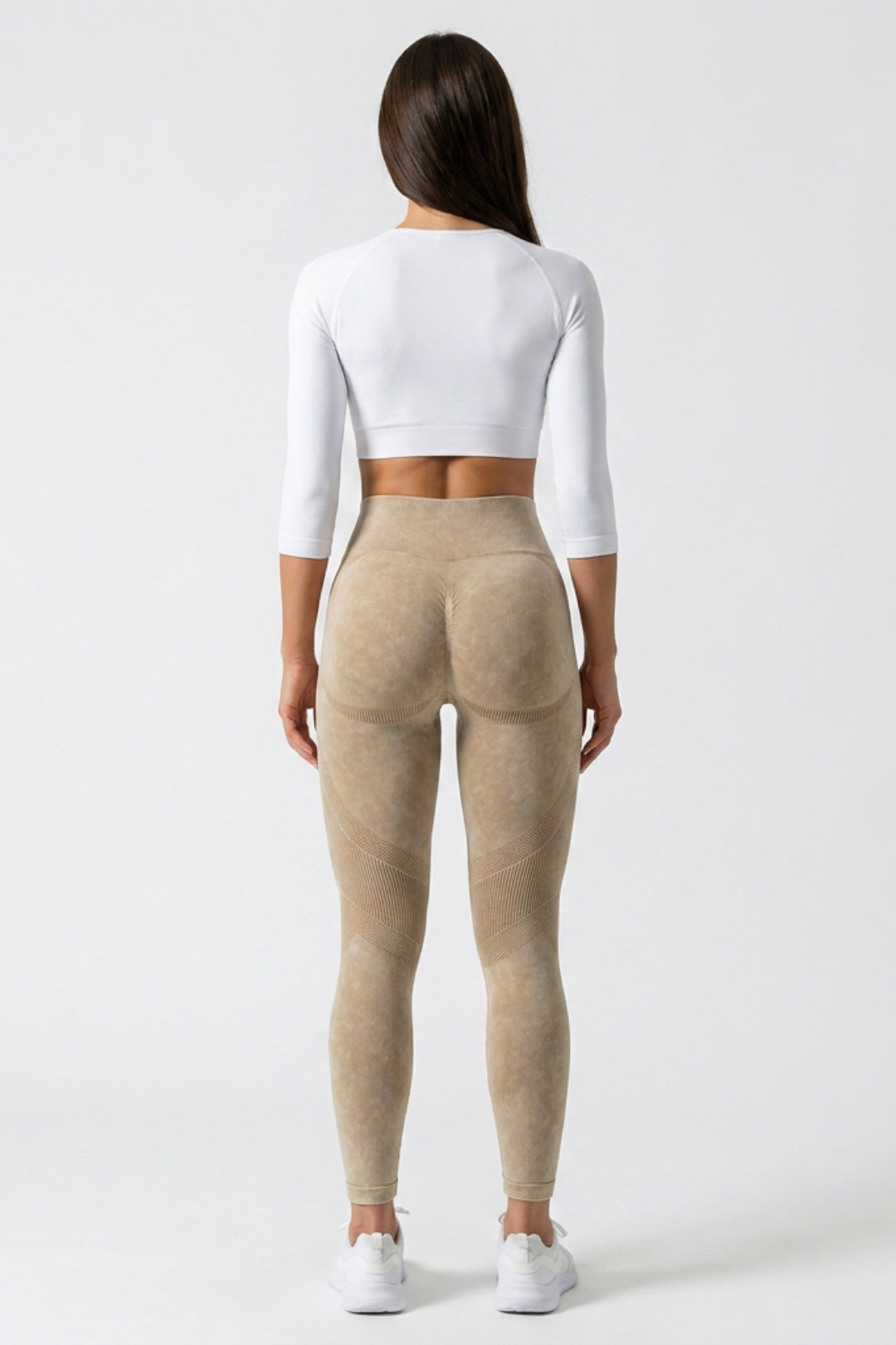 Dames Sport Legging | Sculpting Fit | High Waist | Acid Wash Legging
