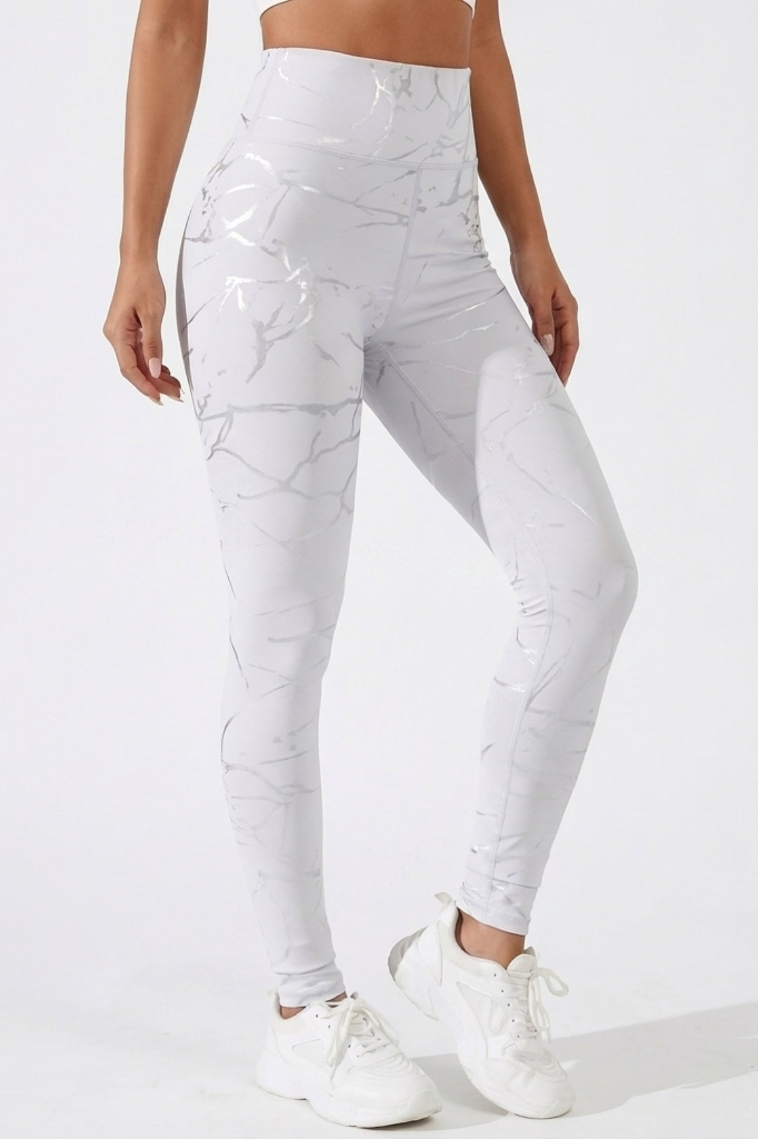 Dames Sport Legging | Sculpting Fit | High Waist | Marble Activewear Legging