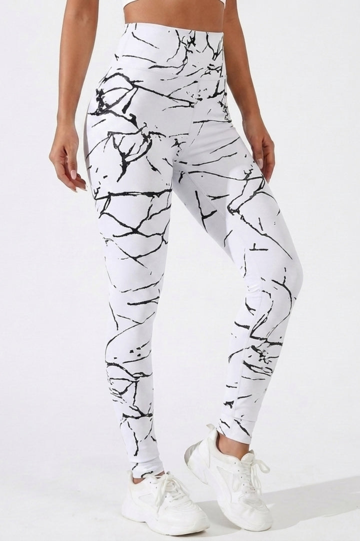 Dames Sport Legging | Sculpting Fit | High Waist | Marble Activewear Legging