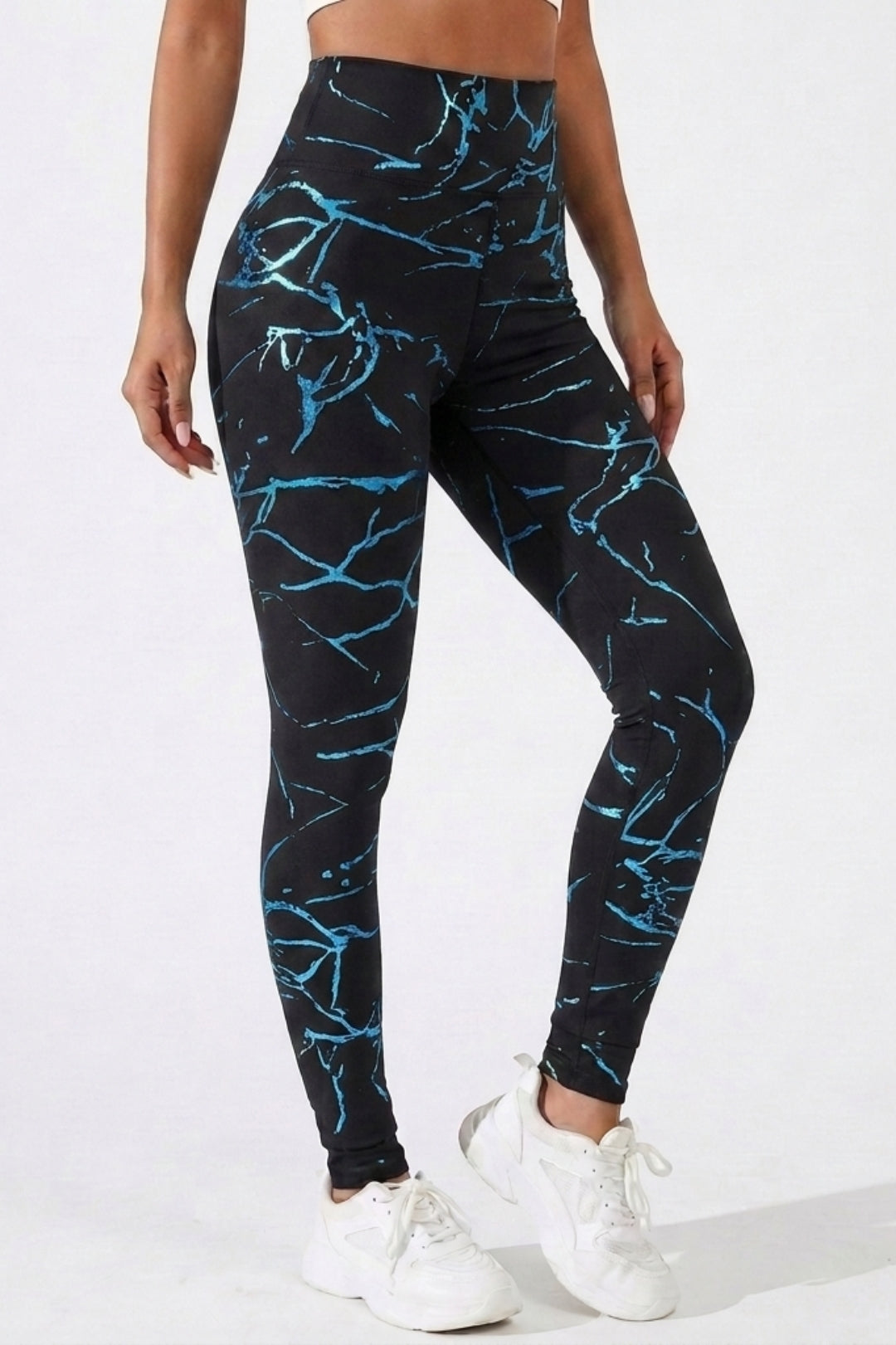 Dames Sport Legging | Sculpting Fit | High Waist | Marble Activewear Legging