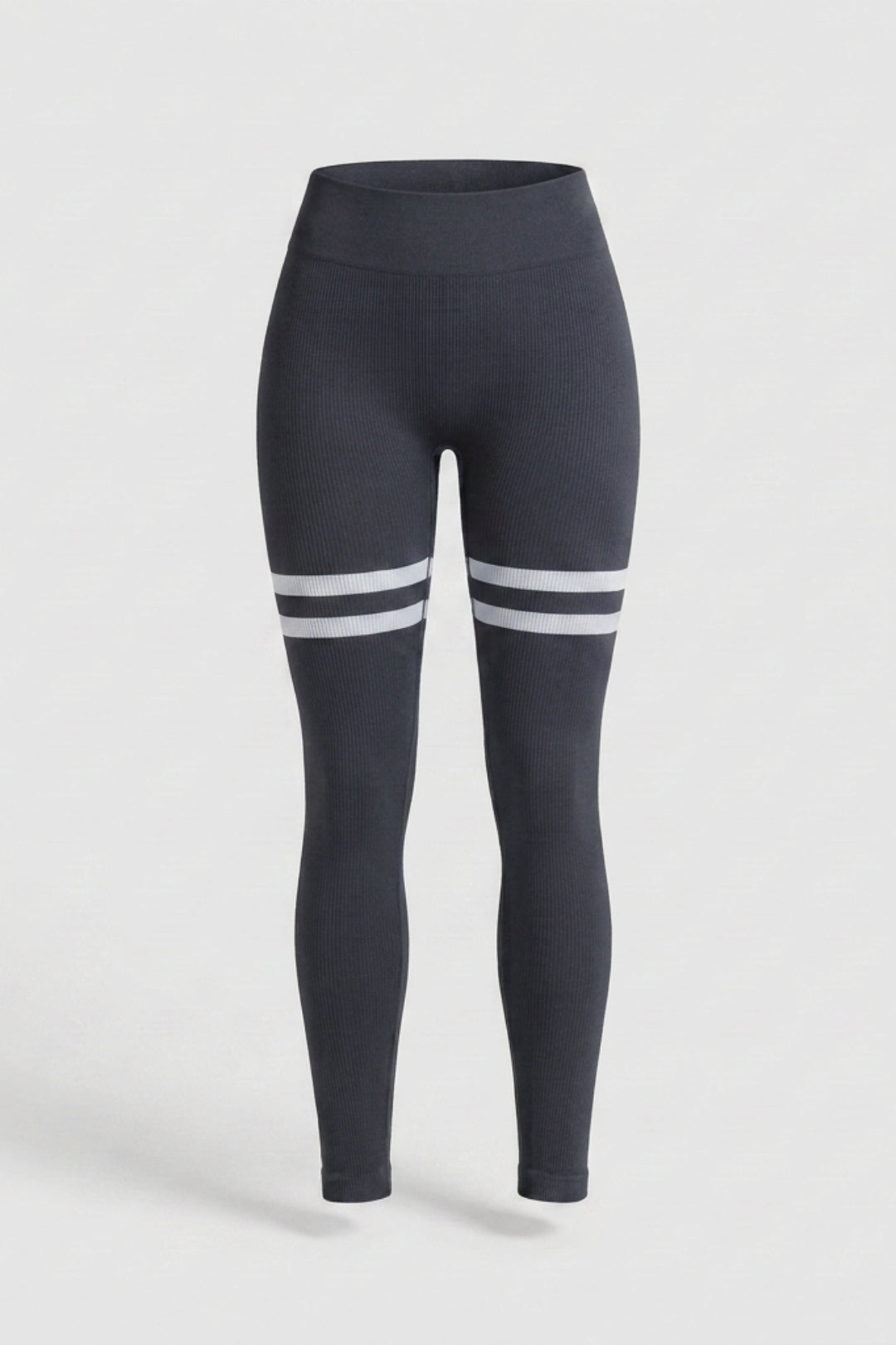 Dames sportlegging | Vormgevende pasvorm | Hoge taille | Streepjes legging
