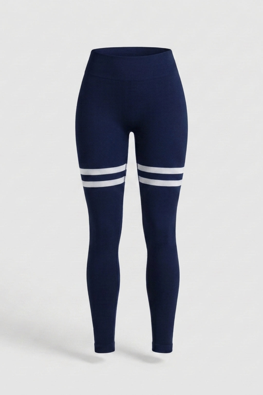 Dames sportlegging | Vormgevende pasvorm | Hoge taille | Streepjes legging