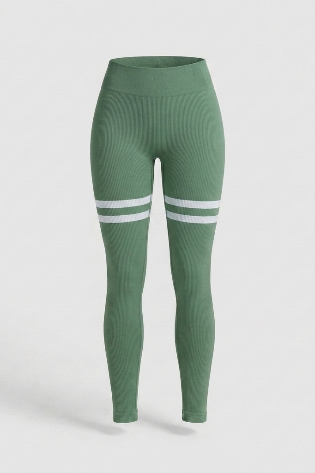 Dames sportlegging | Vormgevende pasvorm | Hoge taille | Streepjes legging