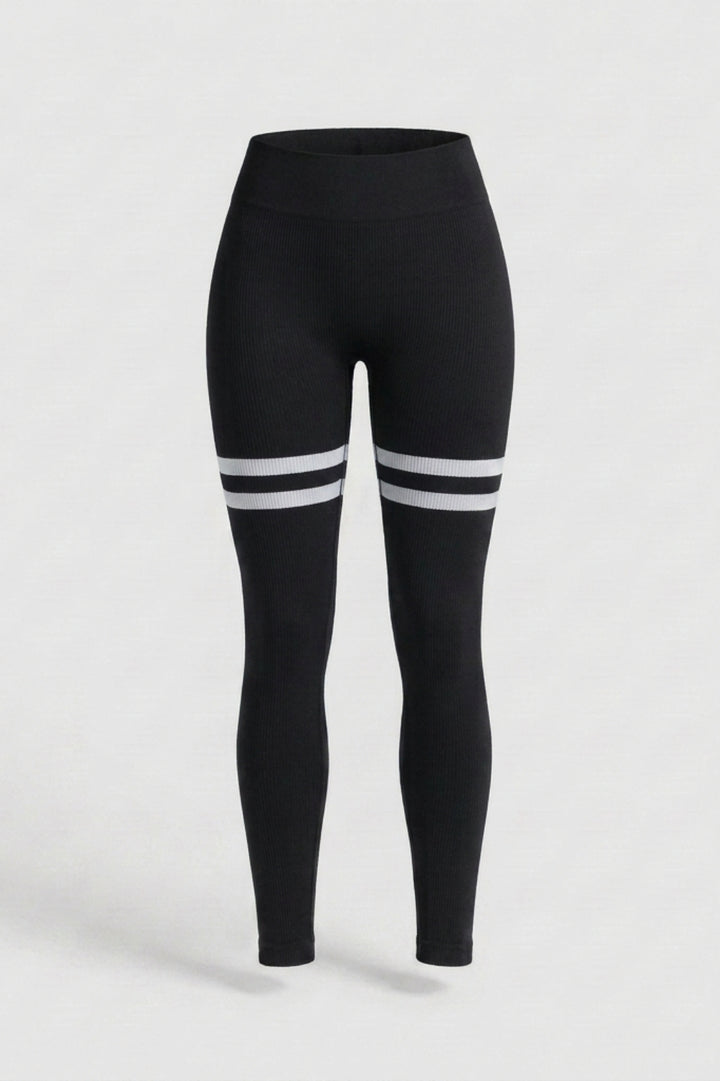 Dames Sport Legging | Sculpting Fit | High Waist | Stripe Legging