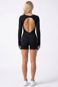 Dames Sport Onesie | Sculpting Fit | Open Rug | Long Sleeve Onesie