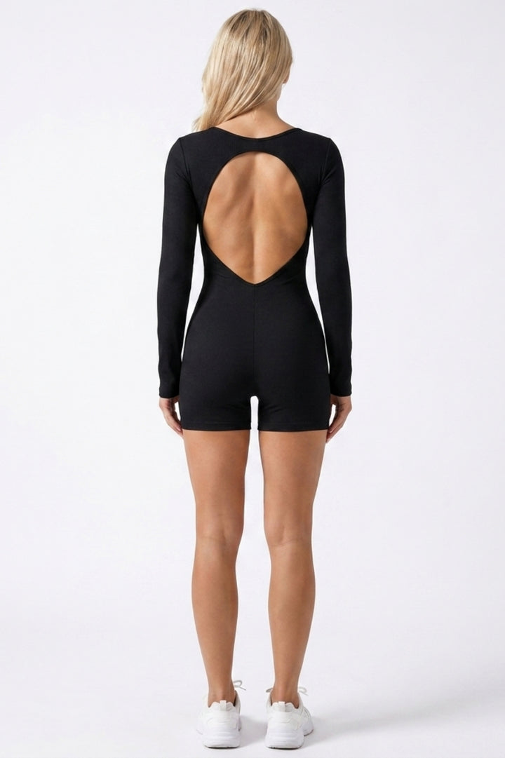 Dames Sport Onesie | Sculpting Fit | Open Rug | Long Sleeve Onesie