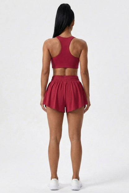 Dames Sport Rok | Ingebouwd Broekje | Tenniskort | Ren Short