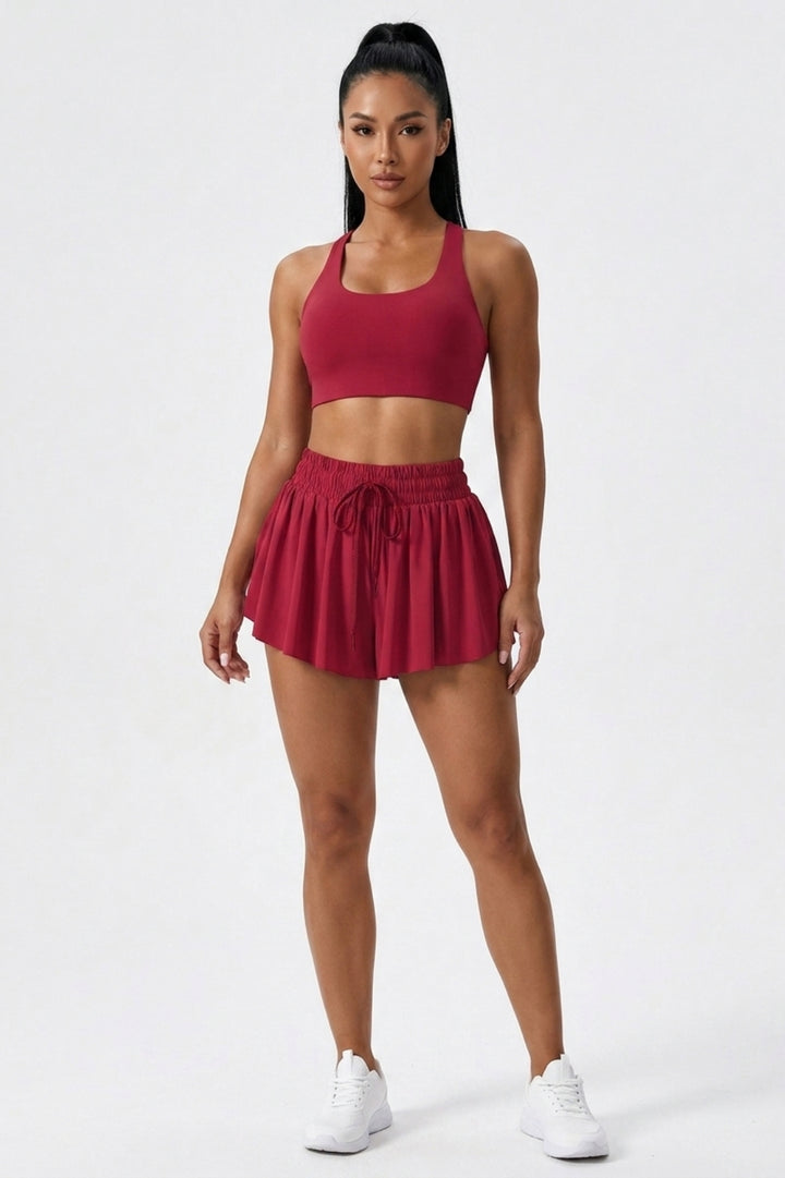 Dames Sport Rok | Ingebouwd Broekje | Tenniskort | Ren Short