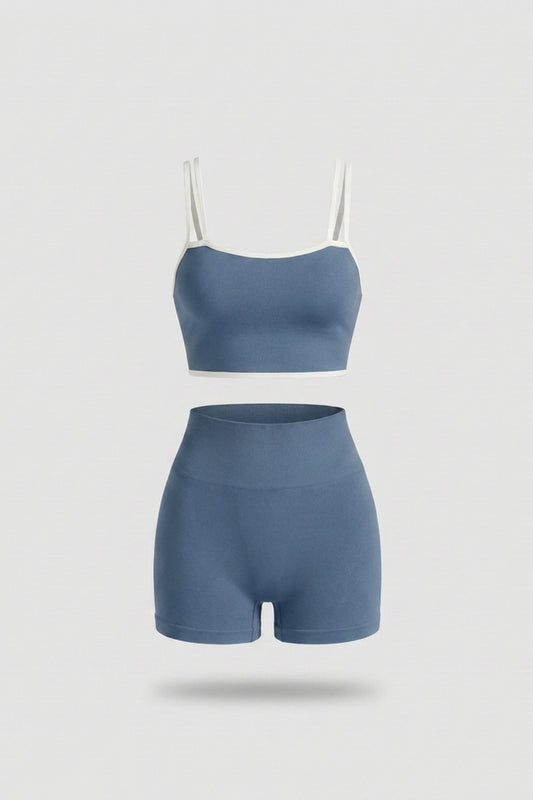 Women's Sport Set | Fitted | Contrast Piping | Activewear Co-Ord