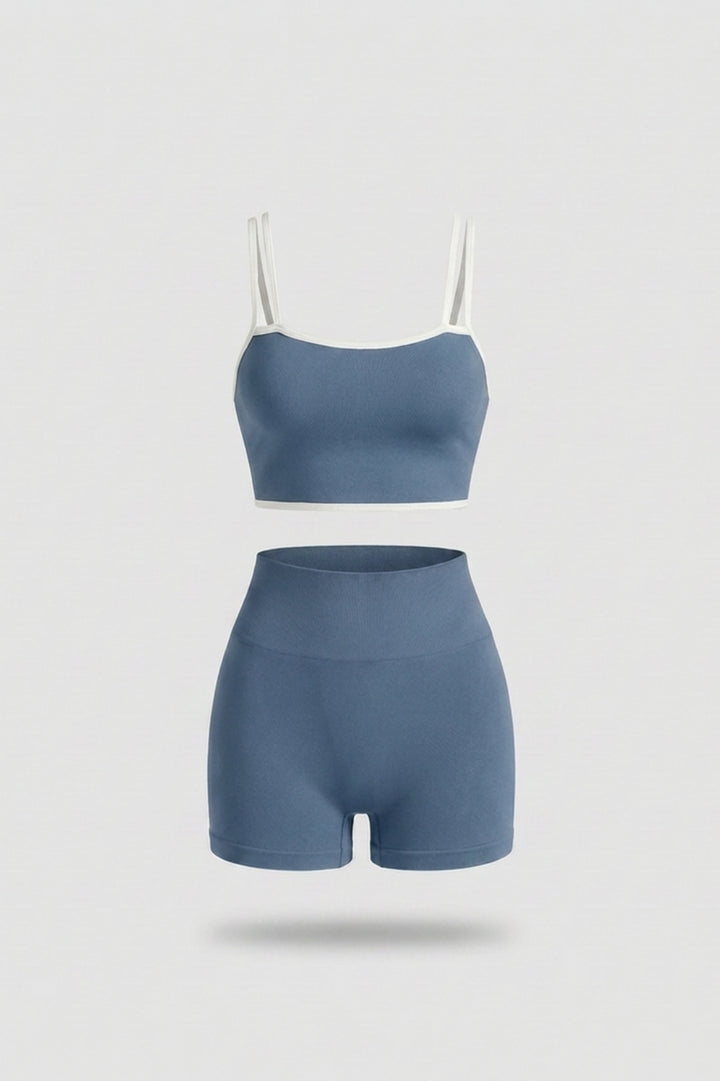 Dames Sport Set | Aansluitende Fit | Contrast Bies | Activewear Co-Ord