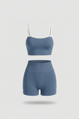 Dames Sport Set | Aansluitende Fit | Contrast Bies | Activewear Co-Ord