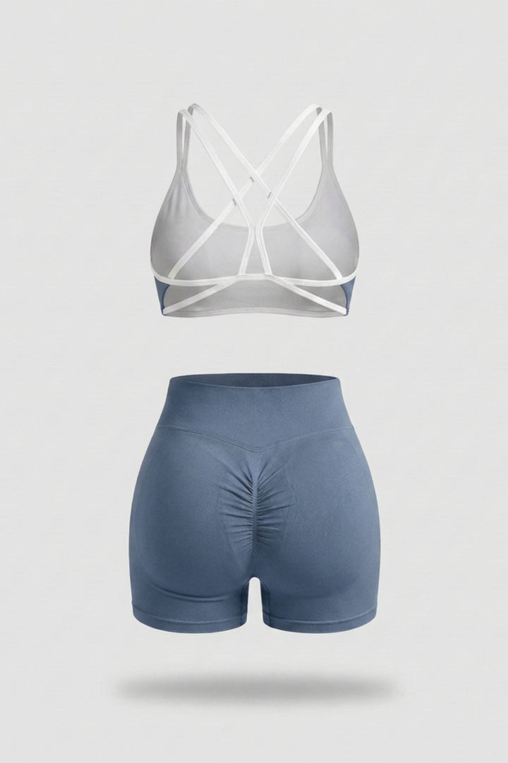 Dames Sport Set | Aansluitende Fit | Contrast Bies | Activewear Co-Ord