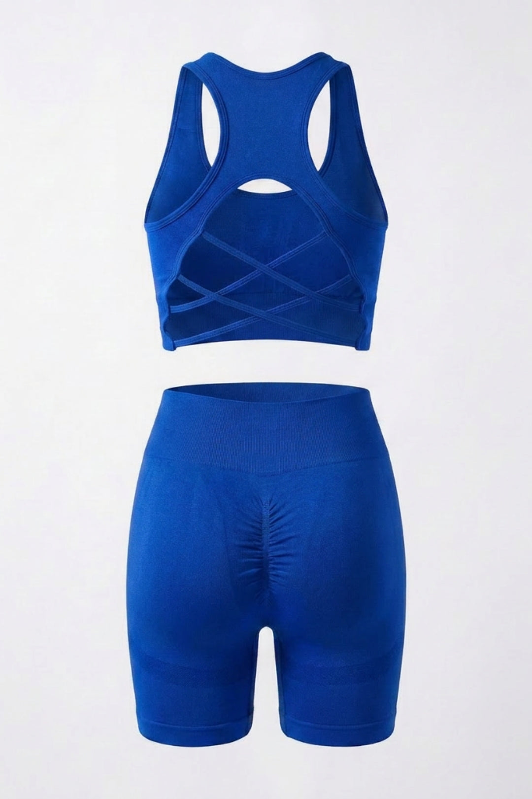 Dames Sport Set | Sculpting Fit | Cross Back Top | Seamless Yoga Set