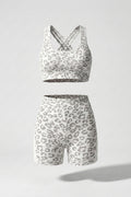 Dames Sport Set | Sculpting Fit | Luipaardprint | Cross Back Activewear Set