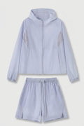 Dames Sport Set | Windbreaker & Short | Roze Running Outfit